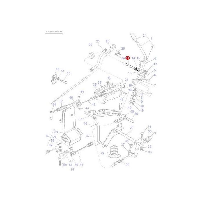 Massey Ferguson - Hand Throttle Cable - 3759023M91 - Farming Parts