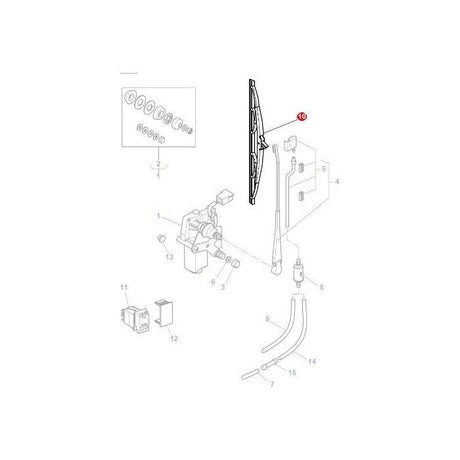 Massey Ferguson - Wiper Blade - 4275049M1 - Farming Parts