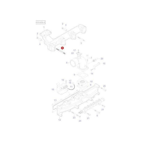 Massey Ferguson - Stud Exhaust Manifold - V546801960 - Farming Parts