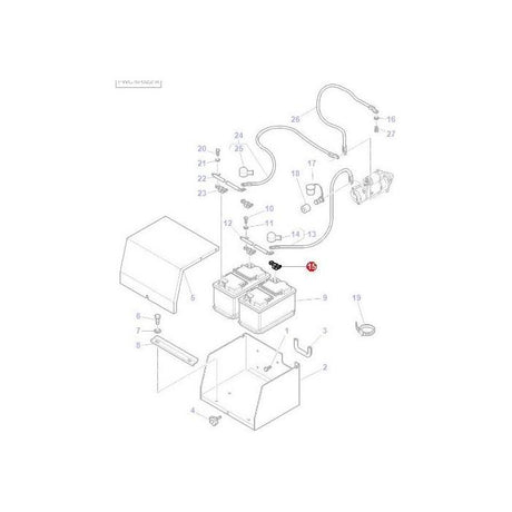 Massey Ferguson - Battery Terminal Positive - 4276408M1 - Farming Parts