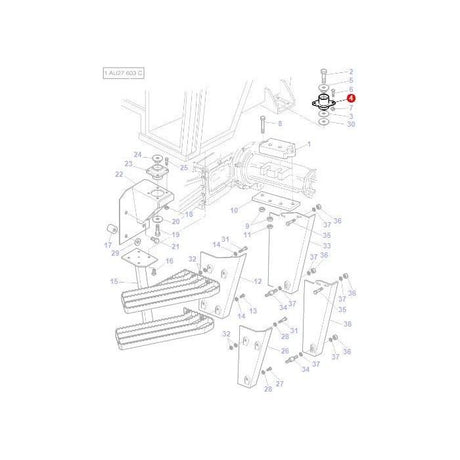 Massey Ferguson - Cab Mounting Rear - 3712694M1 - Farming Parts