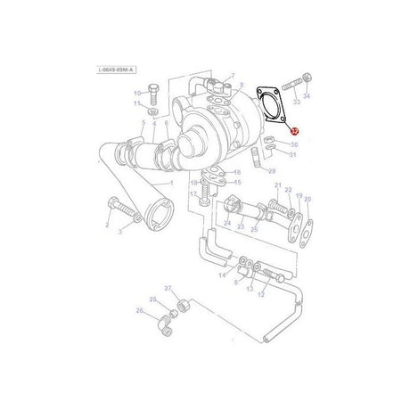 Massey Ferguson - Gasket Silencer - 3637591M1 - Farming Parts