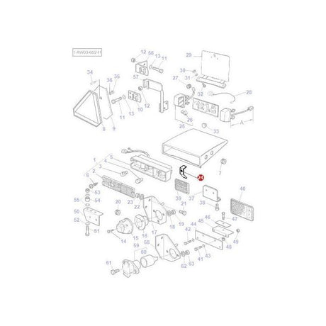 Massey Ferguson - Bridle Light Fixing - 3713696M2 - Farming Parts