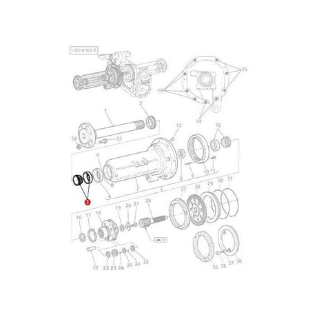 Massey Ferguson - Bearing Taper - 1860503M93 - Farming Parts