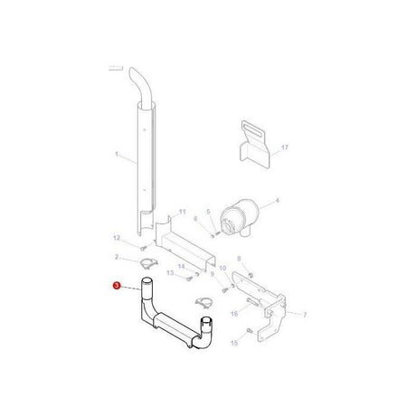 Massey Ferguson - Tube - 4272146M1 - Farming Parts