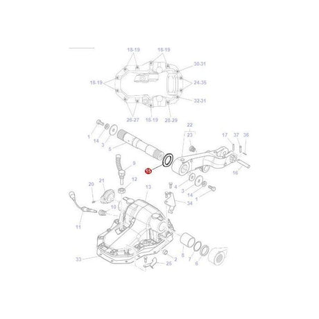 Massey Ferguson - Washer Lift Shaft - 3793675M1 - Farming Parts