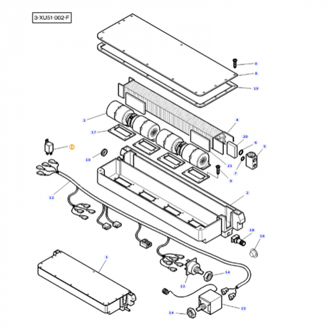 Massey Ferguson - Relay 12V - 3901509M1 / ACW0801040 / ACX3458080 - Farming Parts