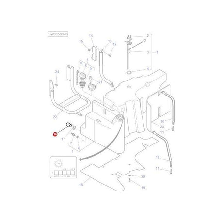 Massey Ferguson - Plug Fuel Tank - 4275805M1 - Farming Parts