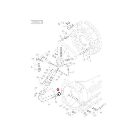 Massey Ferguson - Bush Feed Pipe - 3712664M1 - Farming Parts