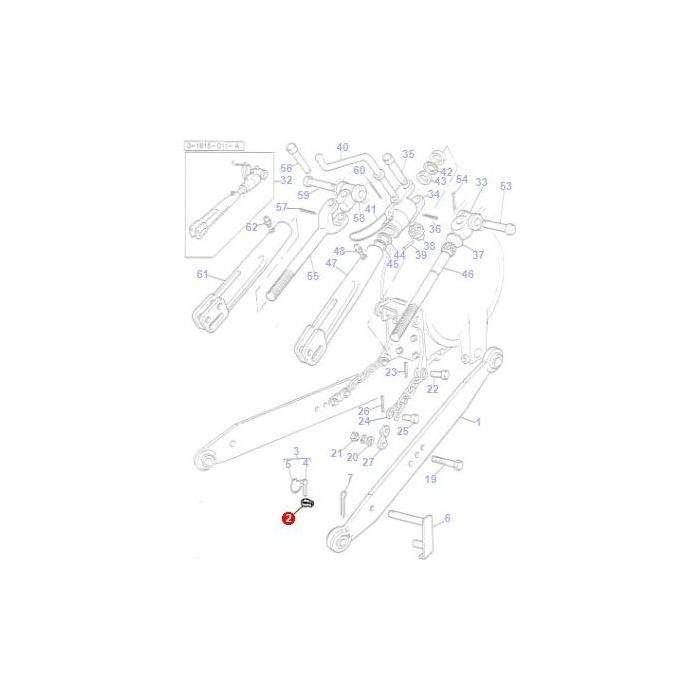 Massey Ferguson - Clip Linch Pin - 1869218M1 - Farming Parts