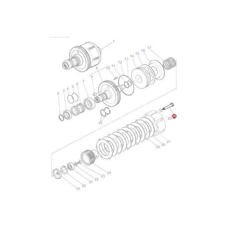 Massey Ferguson - Bolt - 3010173X1 - Farming Parts