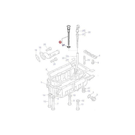 Massey Ferguson - Dipstick - 3641705M1 - Farming Parts