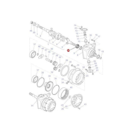 Massey Ferguson - Seal Final Drive - 3785500M1 - Farming Parts