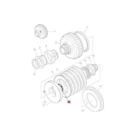 Massey Ferguson - Piston Ring - 3699909M1 - Farming Parts