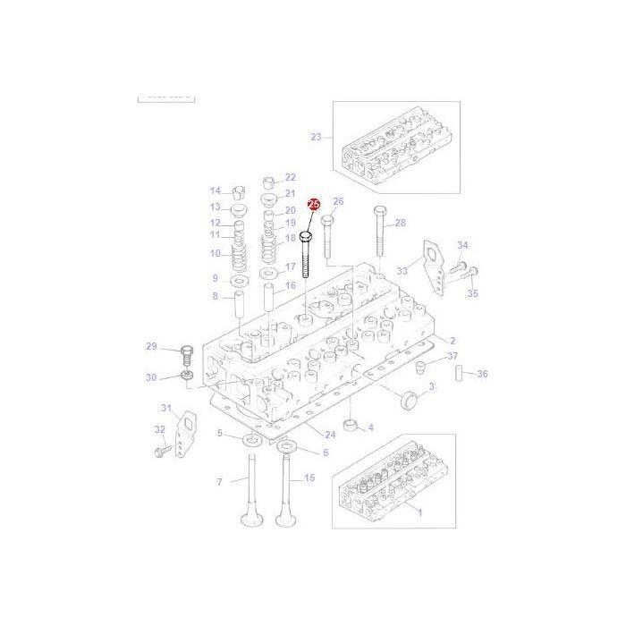 Massey Ferguson - Head Stud - 745663M1 - Farming Parts
