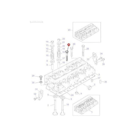 Massey Ferguson - Head Stud - 745663M1 - Farming Parts