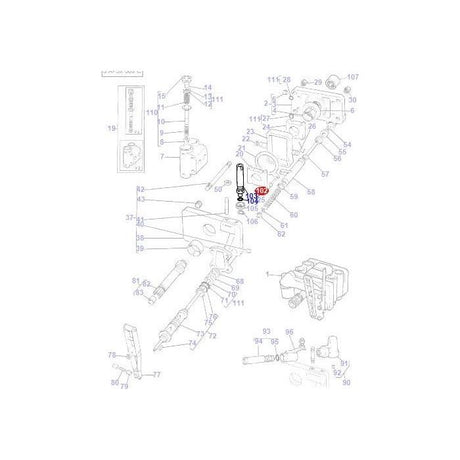 Massey Ferguson - Relief Valve 2900psi - 828927M92 - Farming Parts