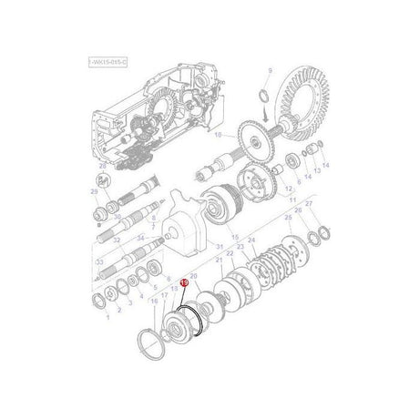 Massey Ferguson - O Ring Clutch Pack - 3384524M1 - Farming Parts