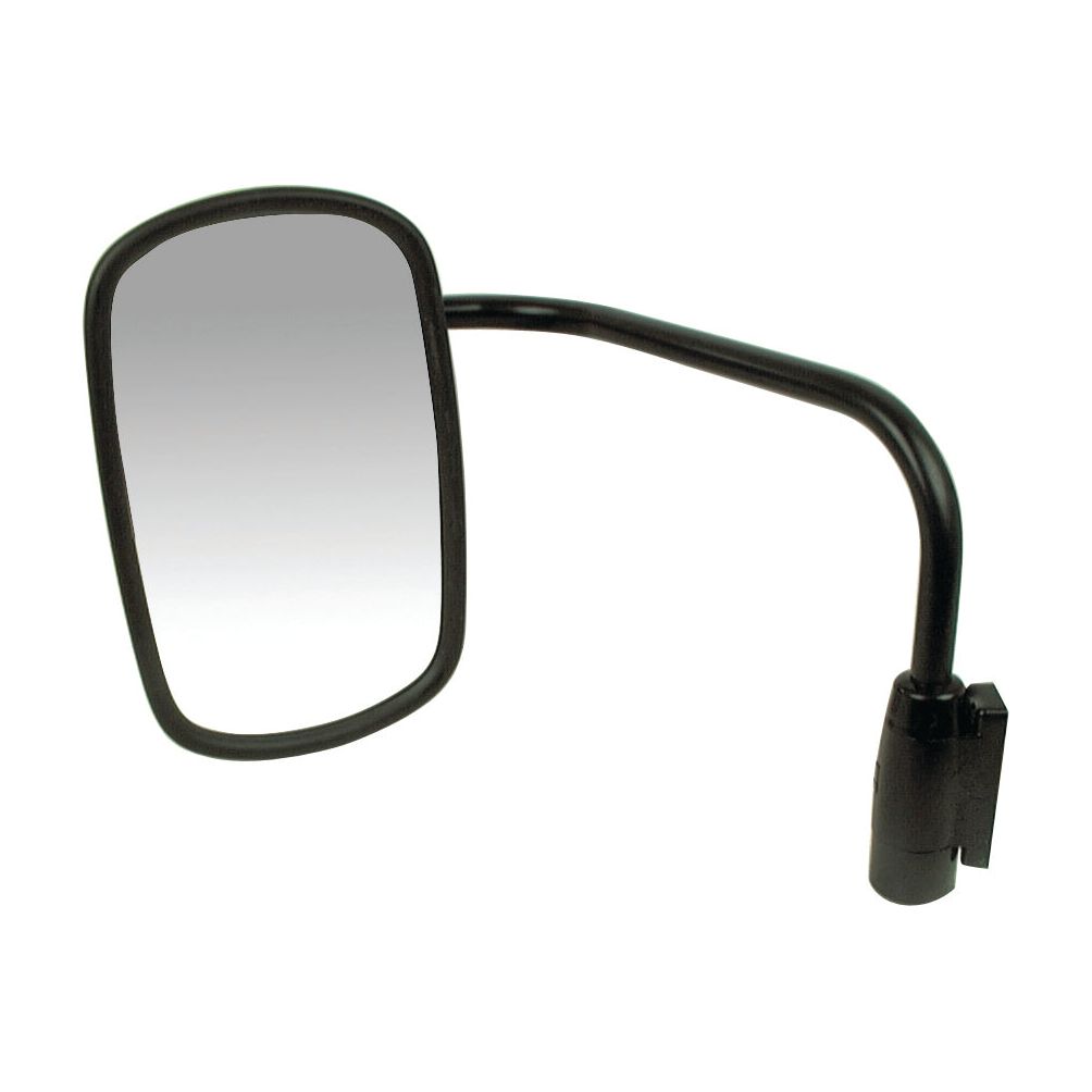 Introducing the Mirror Arm Assembly, LH (Sparex Part No. S.39716) from Sparex - a high-quality black side mirror featuring an adjustable arm and a rectangular reflective surface, designed specifically for Ford/New Holland vehicles.