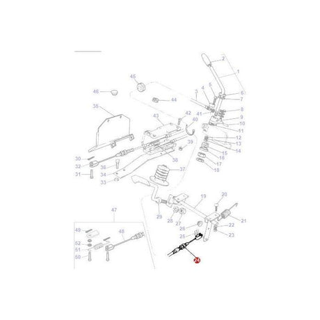 Massey Ferguson - Foot Throttle Cable - 3759025M91 - Farming Parts