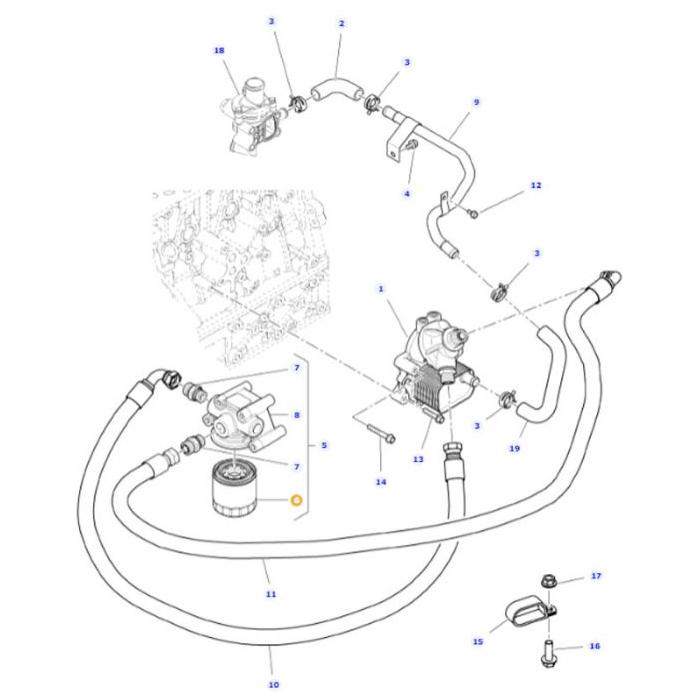 Massey Ferguson - Filter Element - 3975261M1 - Farming Parts