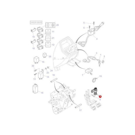 Massey Ferguson - Switch Foot Brake - 3762867M91 - Farming Parts