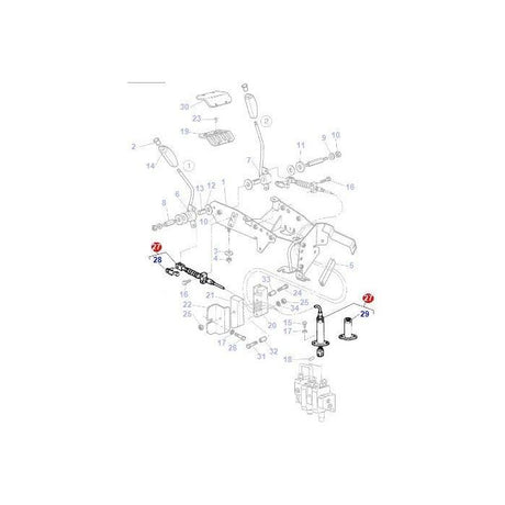 Massey Ferguson - Control Cable - 3713770M2 - Farming Parts