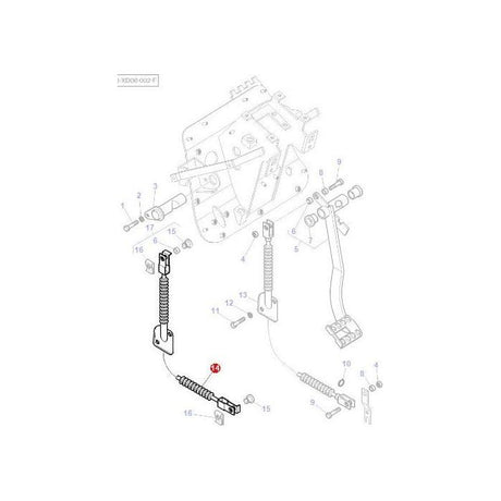 Massey Ferguson - Clutch Cable Hi-Line - 3813542M92 - Farming Parts