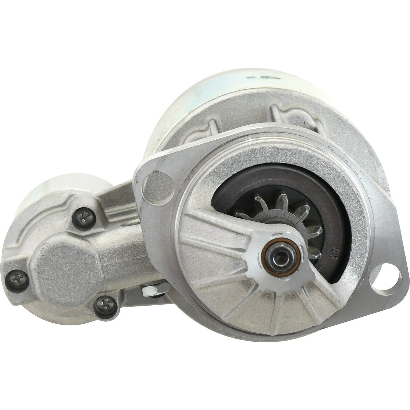 Close-up of a Sparex Mahle 12V, 2.7Kw automotive starter motor (Sparex Part No.S.399020) with visible gears and mounting points against a white background.