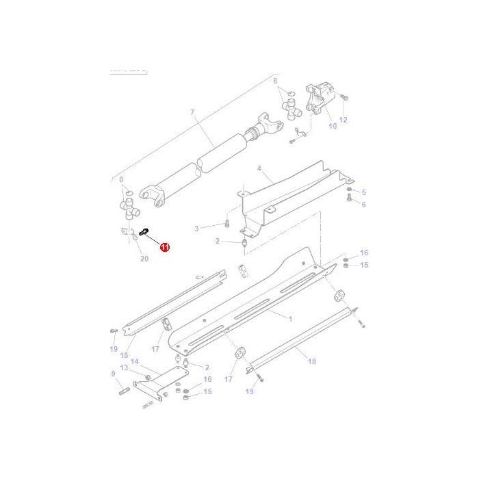 Massey Ferguson - Bolt Carriage - 3783587M1 - Farming Parts