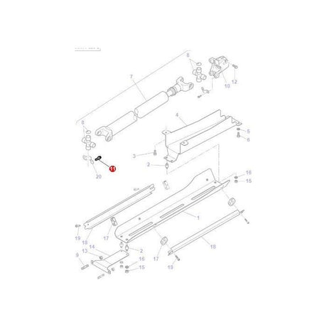 Massey Ferguson - Bolt Carriage - 3783587M1 - Farming Parts