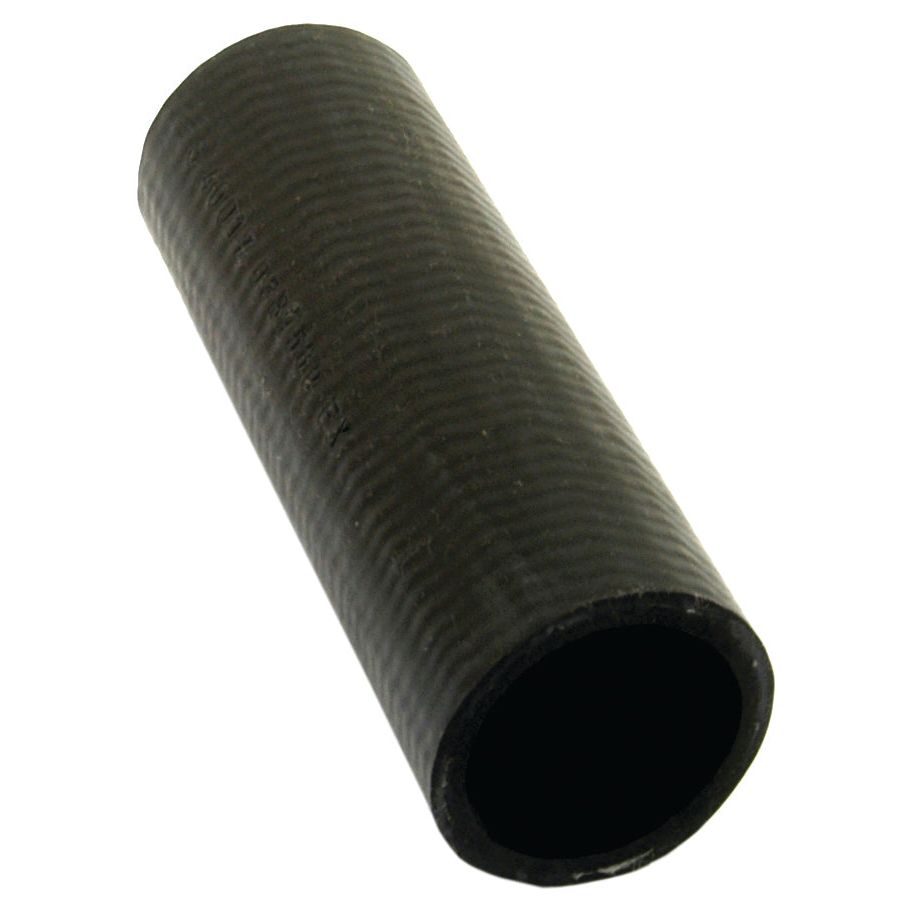 A close-up view of a Sparex Top Hose, sporting a cylindrical, black rubber segment with a textured surface, secured by a gleaming hose clip.