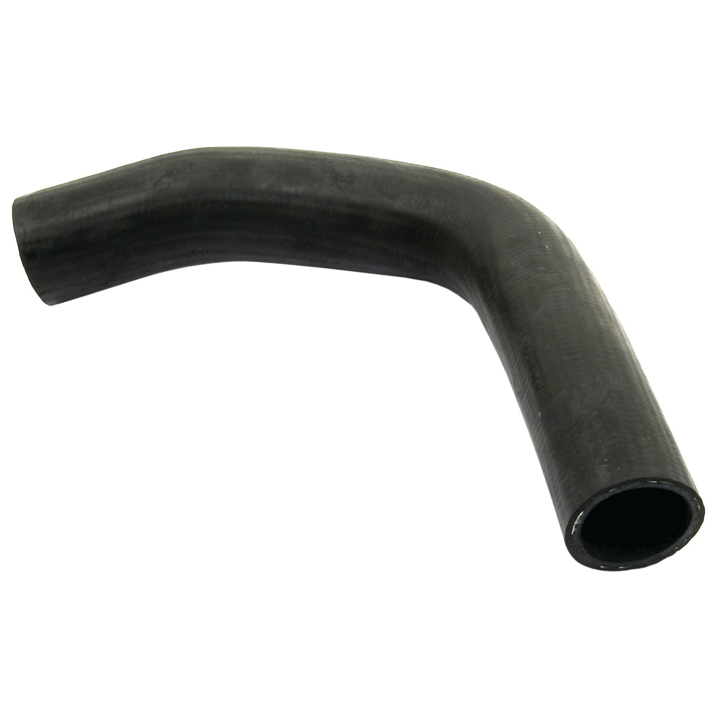 A black, 90-degree curved rubber hose (Sparex Part No. S.40026), with an inner diameter of 38mm at both ends, featuring a Sparex S.4330 hose clip for secure attachment.