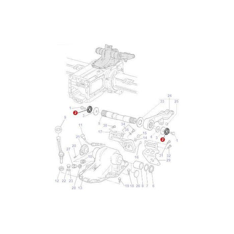 Massey Ferguson - Lock Washer - 3382833M1 - Farming Parts