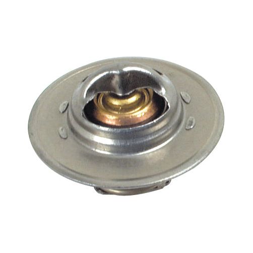 A circular metal automotive thermostat with a central copper element, designed to regulate engine temperature, compatible with Perkins engines and available under the brand name Sparex as Thermostat | Sparex Part No. S.40085.