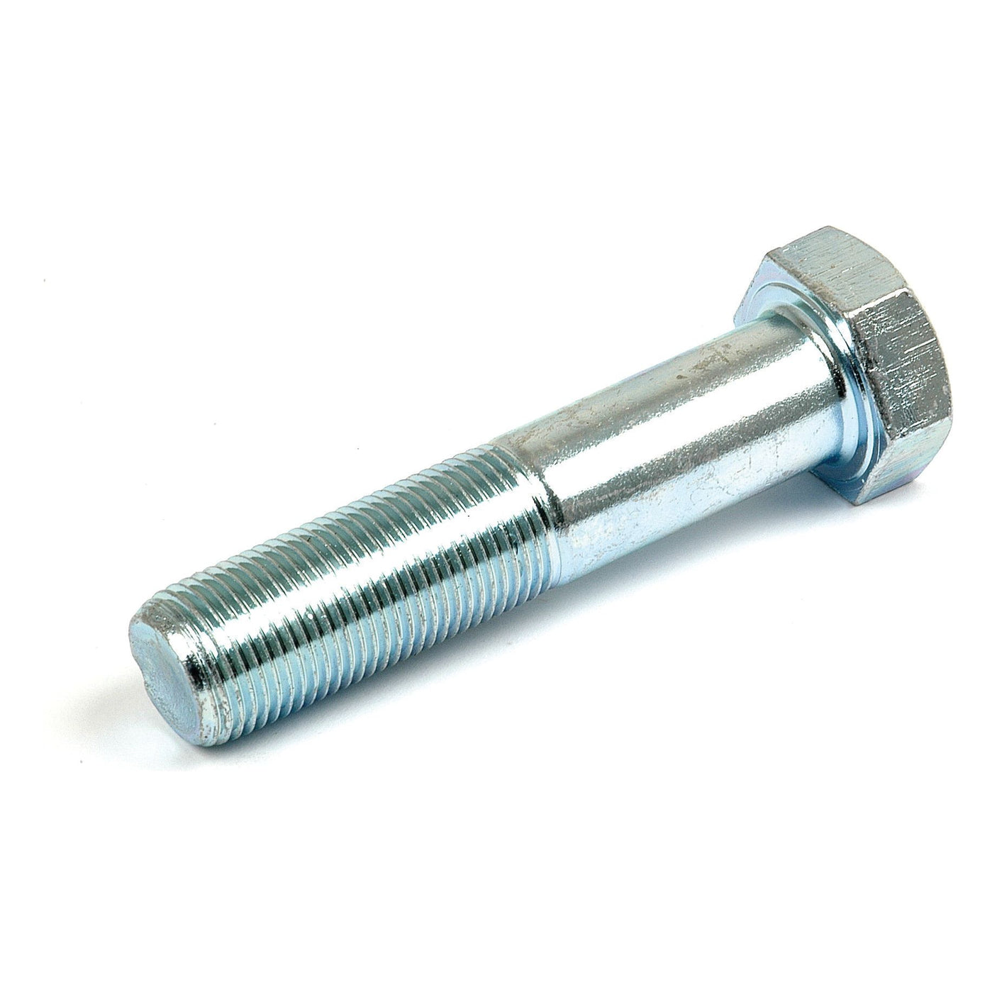 A metallic hex bolt with threading on the lower half and a hexagonal head, labeled as Front Axle Bolt | Sparex Part No. S.40113 from the brand Sparex, against a plain white background.