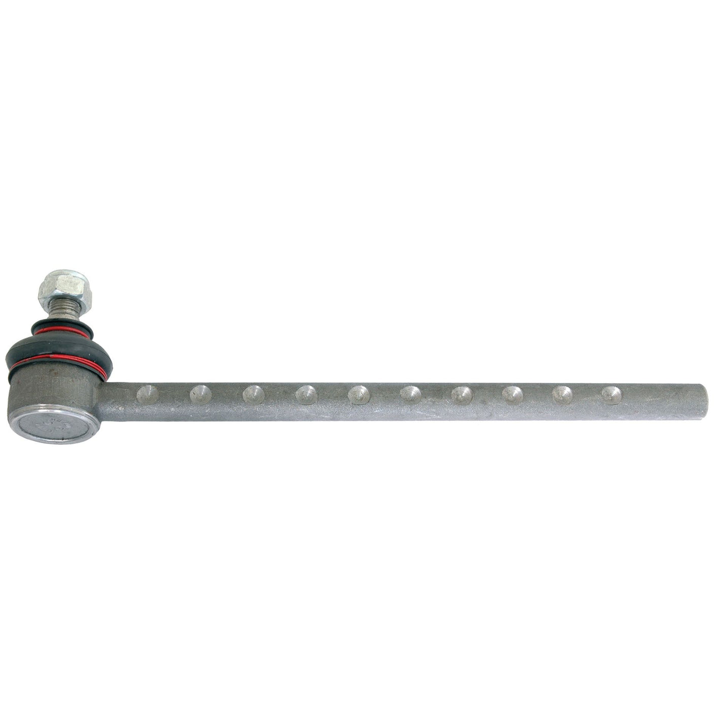 The Sparex Track Rod, 320mm in length (S.40171), is a metal tie rod featuring a bolt on one end and evenly spaced holes along its length, compatible with M16 x 1.5 specifications.