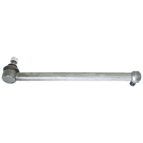 The Sparex Track Rod, S.40179, measures 395mm in length and features a cylindrical component with a hexagonal nut on one end. It has an M16 x 1.5 female thread and is commonly used as a mechanical part or linkage.