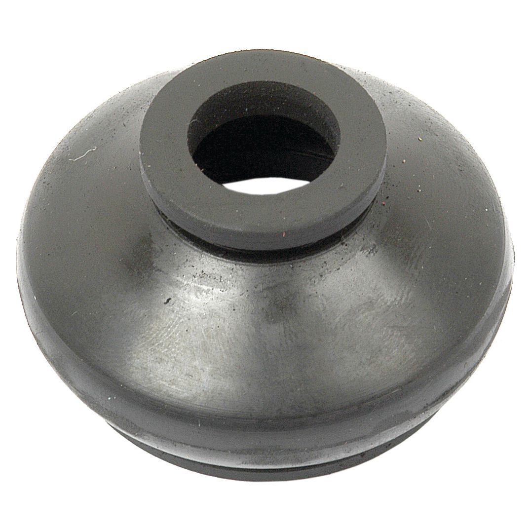 A black rubber grommet with a 13mm central hole, available as the Sparex Track Rod End Rubber Boot, part number S.40193, under the Tariff Code.