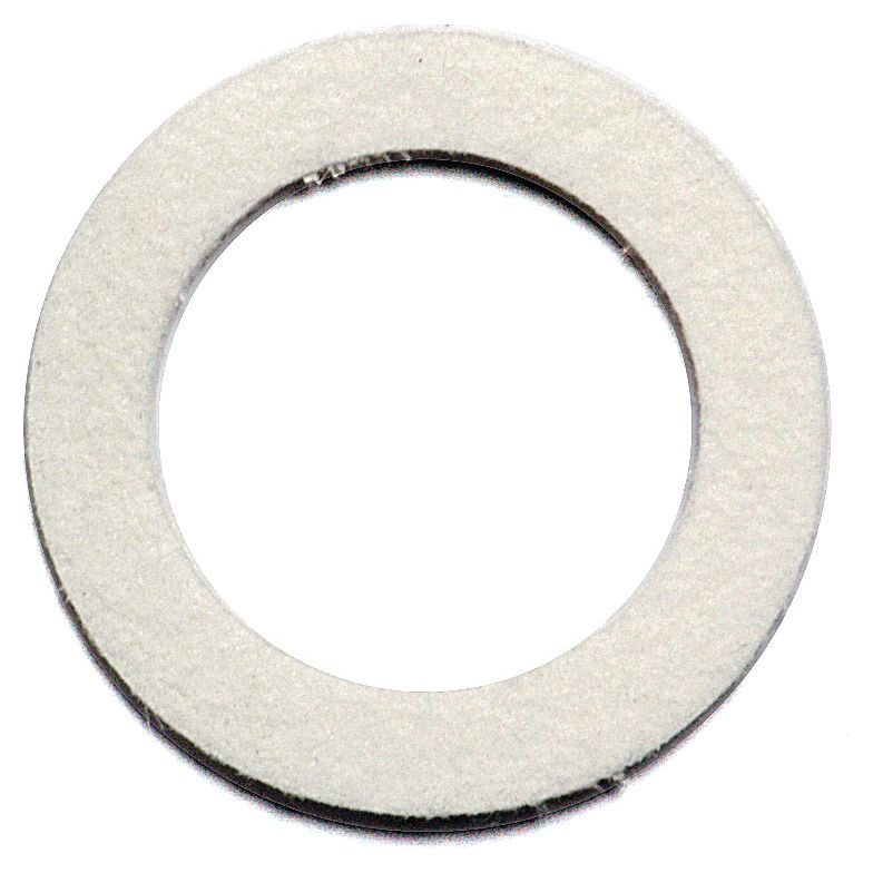 A flat, white washer with a circular hole in the center, commonly used in mechanical and plumbing applications, this versatile component also serves as a Dust Seal in various Landini and Massey Ferguson machinery is known as the Dust Seal - Felt | Sparex Part No. S.40221 by Sparex.