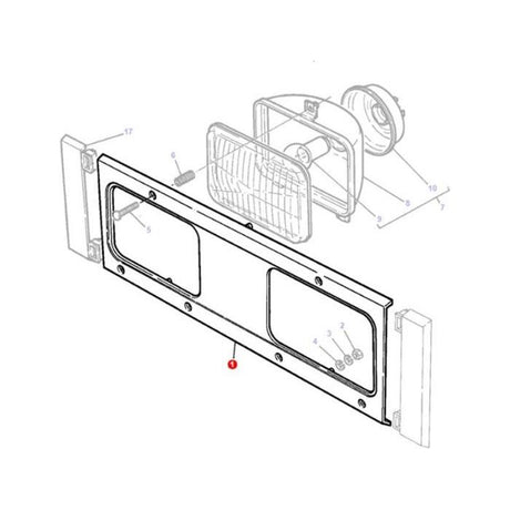 Massey Ferguson - Headlight Surround - 1694993M5 - Farming Parts