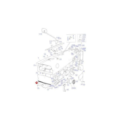 Massey Ferguson - Trim - 1668721M1 - Farming Parts