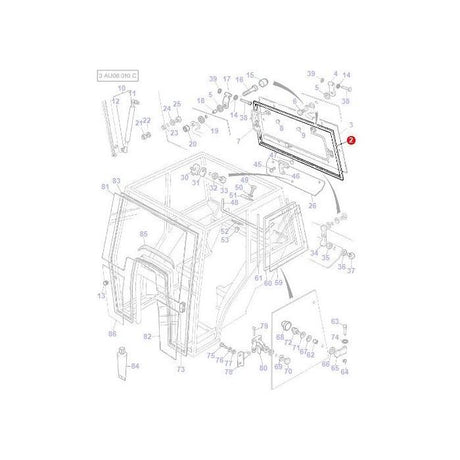 Massey Ferguson - Rubber Rear Window - 3476186M1 - Farming Parts