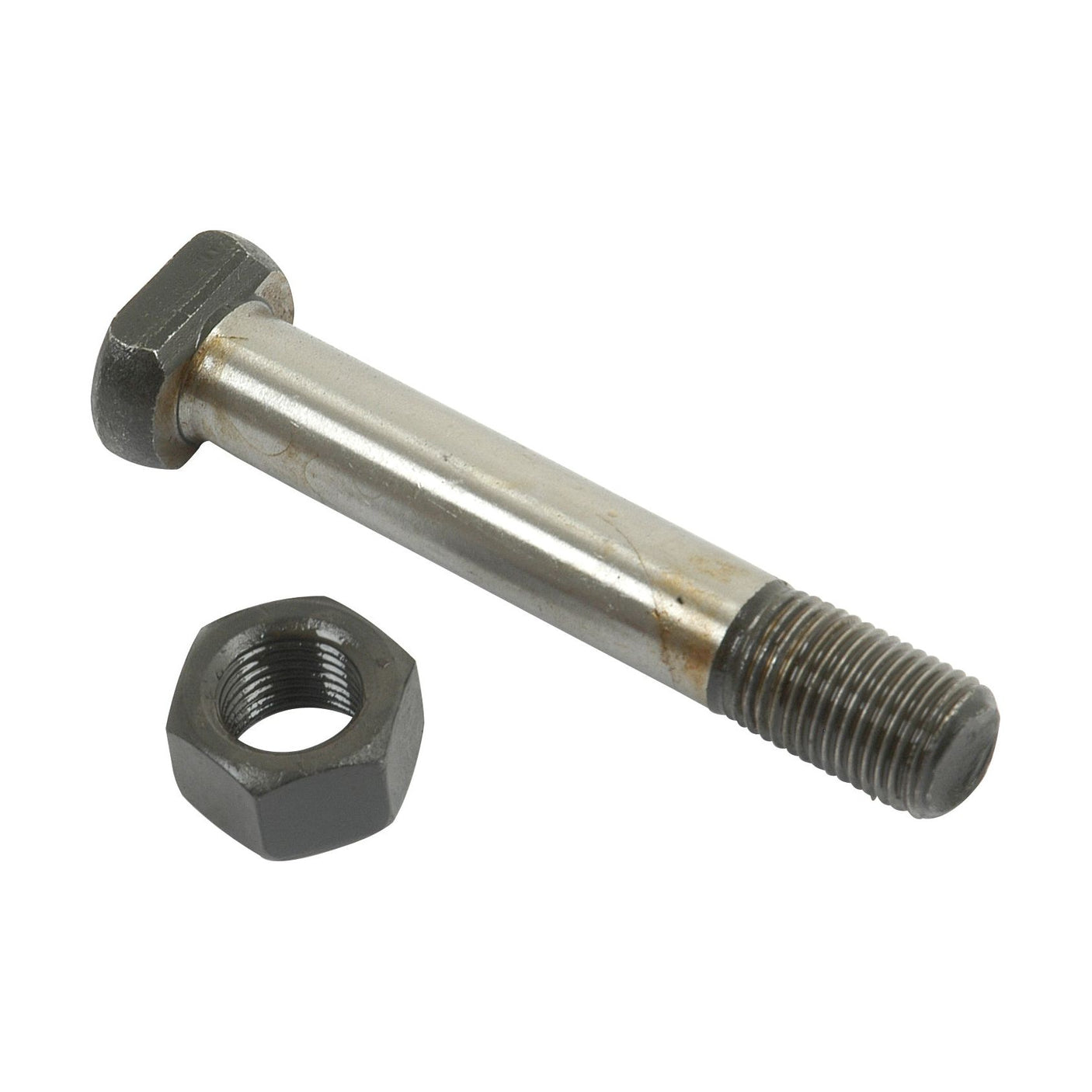 Introducing the Conrod Bolt (Sparex Part No. S.40363) by Sparex, designed with a hexagonal head and threaded end, similar in functionality to a Massey Ferguson conrod bolt.