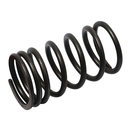 A close-up image of the Sparex Valve Spring - Outer (Sparex Part No. S.40506) coiled with precision, an essential component for Perkins engines.