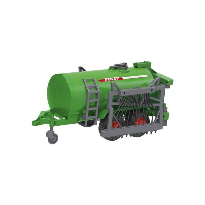 The AGCO Fendt - Fendt Tanker - X991019089000 is a green and gray agricultural tank trailer equipped with a ladder and wheels, specifically designed for liquid transport. It features a remote-controlled spraying function and is compatible with the Fendt 1050 Vario model.