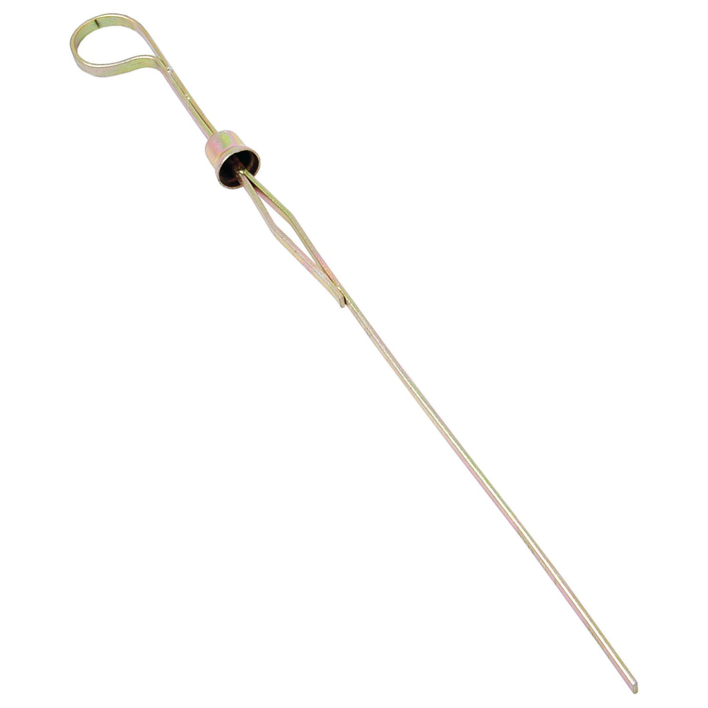 A metal tool with a long, thin body and a loop at one end, alongside a sliding ring in the middle, commonly known as a dipstick (Sparex Part No. S.40529), by the brand Sparex.