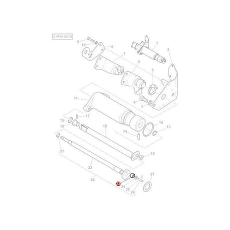 Massey Ferguson - Roller - 898196M2 - Farming Parts