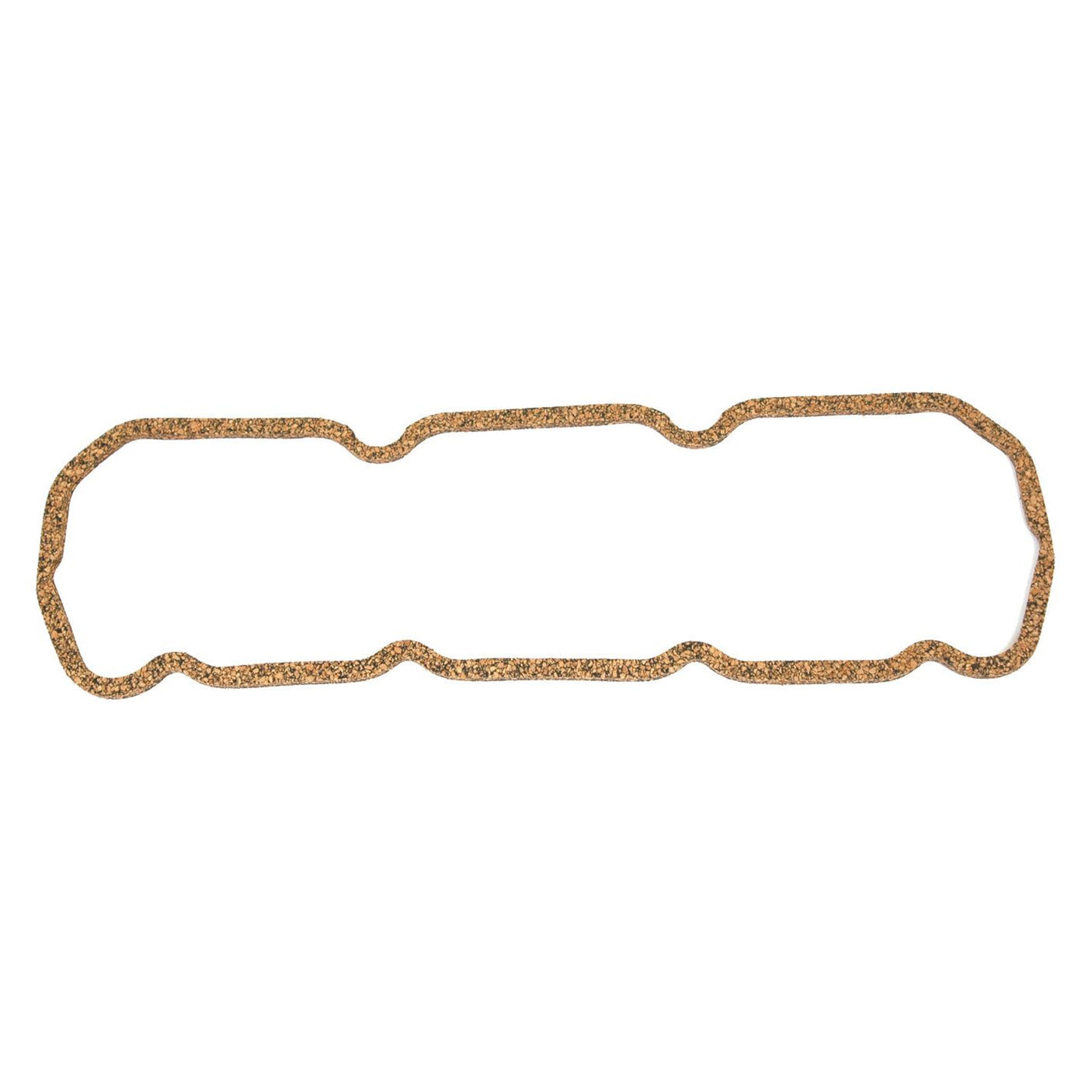 An elongated, irregularly-shaped Rocker Cover Gasket with a texture resembling cork material, ideal for Perkins Engine applications, from Sparex - 4 Cyl. - S.40633.