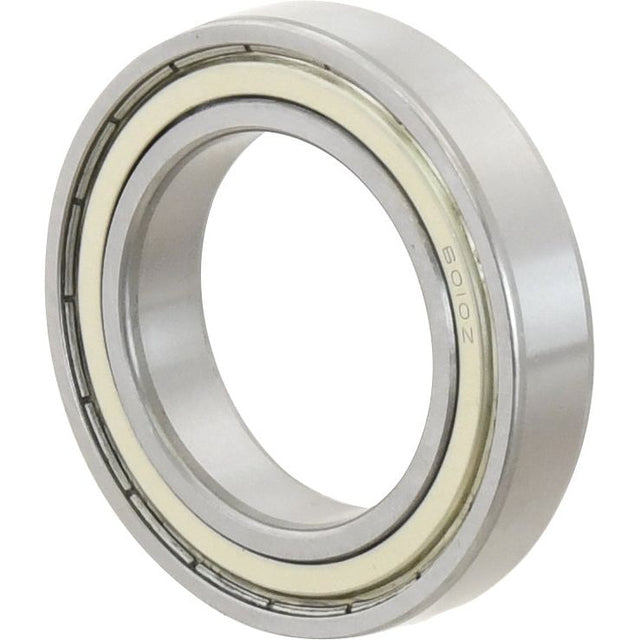 Showcased against a plain white background, the Sparex Deep Groove Ball Bearing (6010ZZ) - S.40744 features both an inner and outer ring in white. This high-quality metric ball bearing from Sparex ensures smooth operation across various applications.